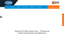 Desktop Screenshot of elitecarpetcare.com.au