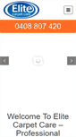 Mobile Screenshot of elitecarpetcare.com.au